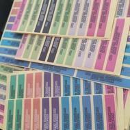 STICKER NAMA/PELEKAT NAMA (JAWI/RUMI)