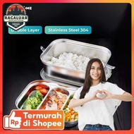 TaffHOME 304 Stainless Steel Lunch Box 2L - HS233