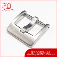 Ready Stock 316L Stainless Steel Buckle Smart Watch Buckle 16-mm Silicone Rubber Watch Accessories S