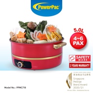 PowerPac Steamboat &amp; multi cooker, hot pot with Non-stick inner pot (PPMC718)