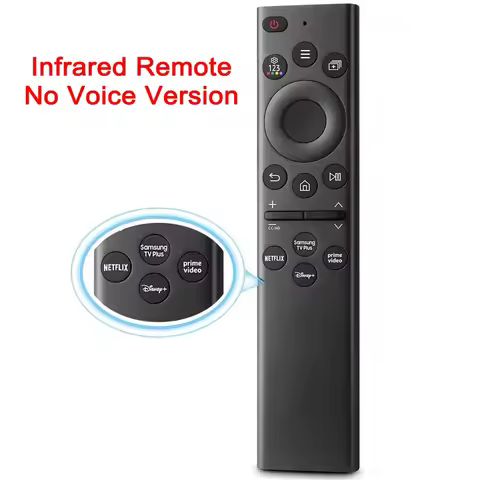Infrared Remote Control (No Voice Version) for Samsung TV QLED 4K 8K Series Q60A Q70A Q80A QN90A QN8