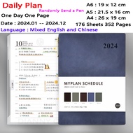 2024 năm chương trình nghị sự kế hoạch tổ chức hàng tháng kế Hoạch Hàng Ngày A4/A5/A6 Nhật ký văn ph