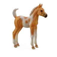 Horses Pinto Foal Standing Palomino Toy Figure Multi-colored, 2.6"L x 3.1"H