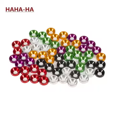 Aluminum Alloy M3 Anodized Countersunk Washers for RC Crawler Chassis SCX10 TRX4 Shafty MOA Bumper B