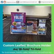 Acrylic Brochure & Flyer Holder | Document Holder, Leaflet Display, Promotional A4/A5/ PayMaya GCASH