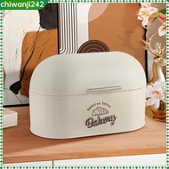 [chiwanji242] Metal Bread Box Bin Bread Box Bread Storage Container Bin Farmhouse Bread Box for Cake