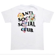 NEW 🔺เสื้อยืดลำลอง เสื้อยืดแขนสั้น Anti Social Social Club🔺 ดัฟฟี่ เสื้อยืดผ้าฝ้ายแท้