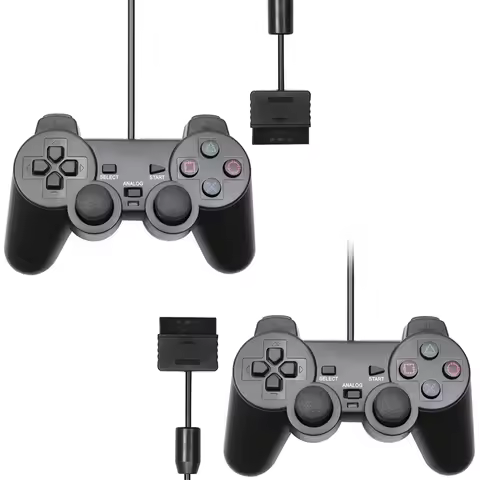 Wired Gamepad for Sony PS2 Controller for Mando PS2/PS2 Joystick for Playstation 2 Vibration Shock J