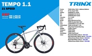 TRINX ROAD BIKE - TEMPO 1.1(2021) - S SIZE 46CM (RIDER HEIGHT 158-172CM)