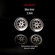 1:64 bbs lmr hotwheels mini gt diecast rubber tires