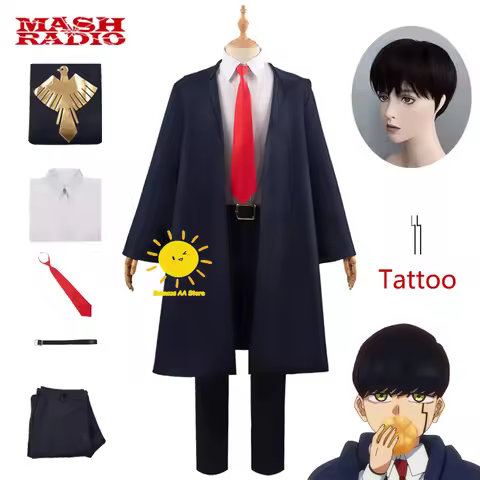 Anime Mashle Cosplay Mashle Magic and Muscles Cosplay Costumes Mashle School Uniforms Wig Halloween 