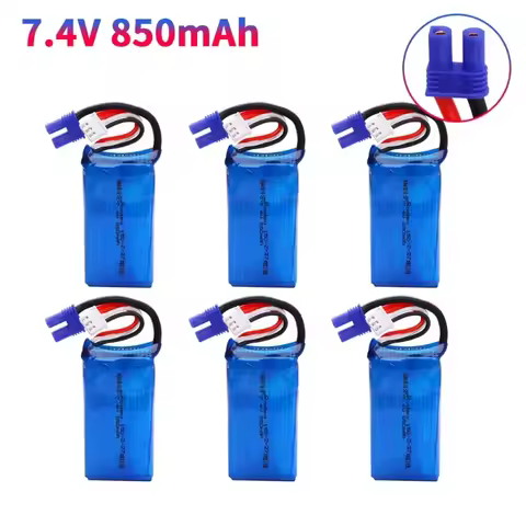 7.4V 35C 850mAh Lipo Battery 2S EC2 Plug For Walkera Rodeo 150 F150 RC RC Quadcopter Drone RC model