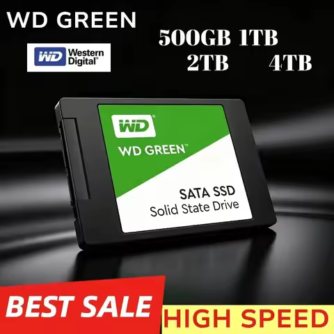 WD GREEN 2.5" SATA III SLC internal Solid State Disk 1TB 2TB Read Speed 545MB Hard Drive for Laptop 