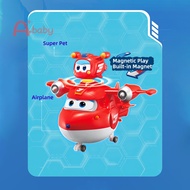 [A+baby]15cm Big Super Wings & Combine Robot Auldey Toys Action Figure Transformation Jett Dizzy Chi