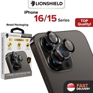 (SG) LionShield Luxe iPhone 16 Pro Max/16 Pro/15 Plus Camera Protector Lens Cover (Tempered Glass) -