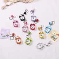 New Mini Small Alarm Clock Cartoon Couple Keychain Pendant Creative Car Ornaments Bag Key Chain