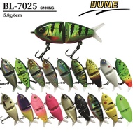IJUNE Fishing Lure Bait, Plastic Metal Material With Hook Glide Bait Lure, Mini 5cm Size 5.8g Weight
