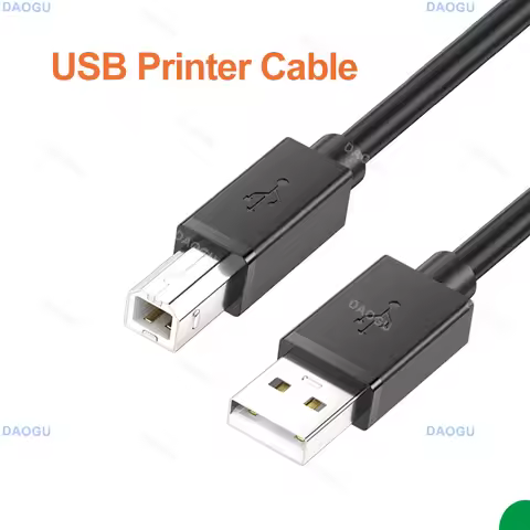 Printer Cable USB 2.0 5m 3m 2m 1m 8m for HP Canon Brother Epson Dell Samsung Printer USB Type A to B