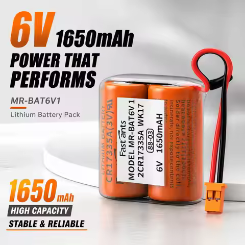 MR-BAT6V1 6V Lithium Battery MR-BAT6V1SET for Mitsubishi M80 System CNC Machine Servo Amplifier MR-J