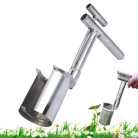 Plant Bulb Planter Tool Plant And Fruit Tree Seedling Transplanter Carbon Steel Seed Planting Tool S