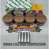 TOTO Piston Honda Jazz L15A High Compression 74mm