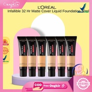 L'Oreal Paris Infallible 32 Hr Matte Cover Liquid Foundation 30Ml - Loreal Natural Foundation Lasts 