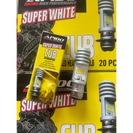 APIDO T19 BULB LED MENTOL HEAD LAMP LAMPU EX5 WAVE KRISS-2 KRISS120 LC135 V1 Y125Z Y100 Y110 SS2 SRL