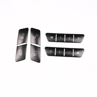 12Pcs Car Door Seat Memory Lock Switch Buttons Stickers Cover Trim for Mercedes Benz a B C E Class CLA GLA GLE GL GLS ML