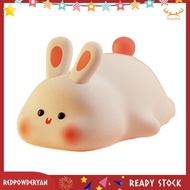 [Redpowderyan.]  Night Light,Cute Silicone Lamp, Dimmable Light Up Bunny, Night Lamp,Rechargeable Bu