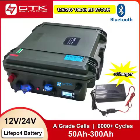 6000 Cycles 12V 100Ah 200Ah LiFePO4 Battery 24V 100Ah 200Ah Lithium Iron Phosphate Battery for Solar