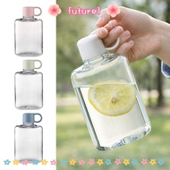 FUTUREE Plastic Water Bottles, 360ML/500ML Flat Water Bottle, Gifts Large Capacity Transparent Porta