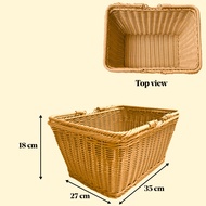 Simulated rattan shopping basket// Bakul Susu Bakul Rotan Bujur dan Segi Empat/ Beg Rotan / Beg Susu