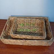 Super cute small water hyacinth basket