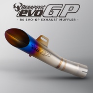 akrapovic evo gp racing motorcycle exhaust pipe for R6 R3 krv krv180 r15