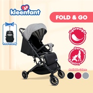 Babypal Kleenfant Fold & Go Baby Stroller Lightweight 5-Point Harness Shock Absorbing Self-Standing