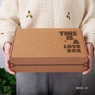 Ini ialah Kotak Cinta Slogan Kotak Kertas Kalung Jam Tangan Gelang Kotak Pembungkusan Barang Kemas K