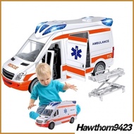 Simulation Ambulance Toys for Kids City Rescue Vehicle Ambulance Car With Lights And Sound Birthday 