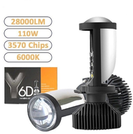 Y7DH4/Y6H4 2PCS Car LED Car Headlight LED Mini Projector H4 LED Headlight Bulb Projector Lampu Kere