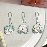 Ishigami Senkuu Mobile Phone Lanyard Dr.STONE Acrylic Pendant Kawaii Straps Cute Hanging Rope Phone 