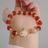 Chinese Style Rabbit Bracelet For Women Niche Design Beaded Bracelet Best Friend Ancient Style Q4q8