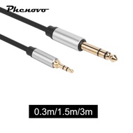 [Phenovo] 3.5mm to 1/4 inch Stereo Audio Cable Headphone Adapter 3.5 mm 1/8 inch Male to