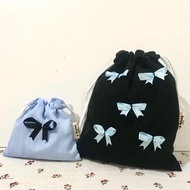 MINI POUCH COQUETTE/MEDIUM POUCH SERTI COQUETTE COLOR biru/BLUE POUCH COQUETTE