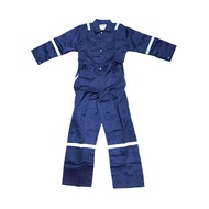 YOSHINO ชุดช่างแถบสะท้อนแสง สีกรม |ZWF|