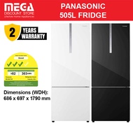 PANASONIC NR-BX471WGKS / NR-BX471WGWS 405L 2-DOOR FRIDGE | Bottom Freezer | 3 Ticks
