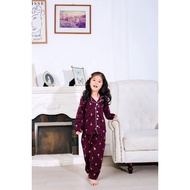 Milam mother and baby pajama set with square neck and long sleeves, comfortable to wear at home