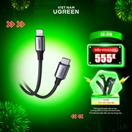 Cáp sạc USB C sang Lightning PD20W Ugreen US304 chuẩn MFi | Sạc nhanh cho Iphone 14 13 12 Pro Max | 