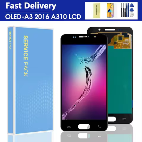 4.7'' AMOLED A310F LCD For SAMSUNG A3 2016 A310 A310F A3100 LCD Display Touch Screen Digitizer Assem