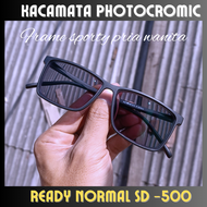 TERBARU Kaca Mata Minus Pria Photocromic Optik Asli Ori Frame Kotak Elegan