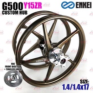 Enkei Rim G500 Y15ZR Custom Hub 1.4/1.4X17 Bronze/Bright Gold/Bright Black (FOC Disc Fr Ego + Tubele