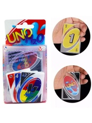 Board Games UNO H2O Card Game Waterproof Pressure Proof PVC Plastic Transparent Kids Toys Playing Ca